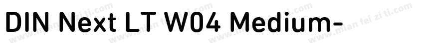 DIN Next LT W04 Medium字体转换